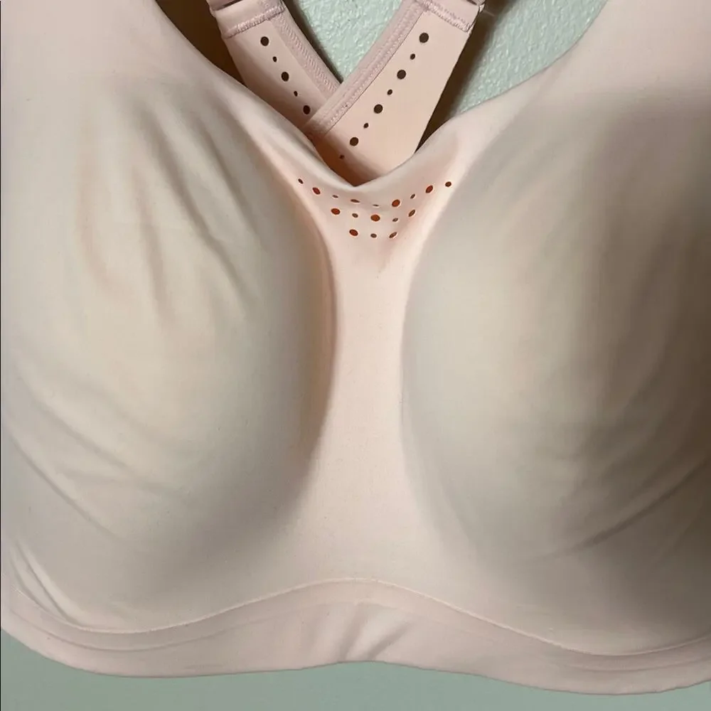 Athleta pink Phenomena B-DD crossback sports bra NWT, 40DD